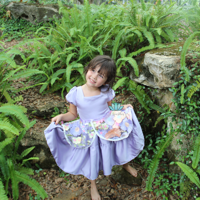 Once Upon a Twirl: Enchanted Tower princess girls dress