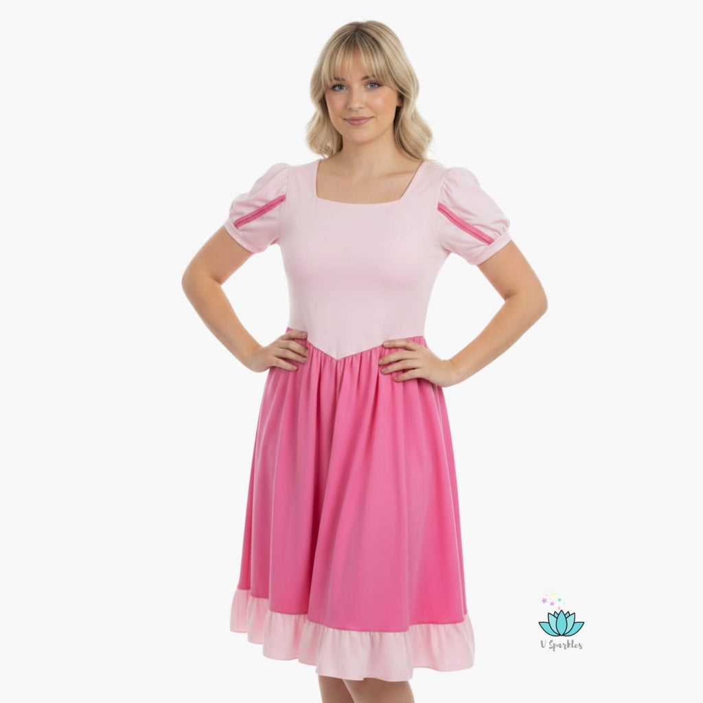 pink aurora dress for Women | Sleeping Beauty Inspired Maat:M/L Princess Polly Kenzie mini Machine washable fabric makes Occasion Filter:Special Event