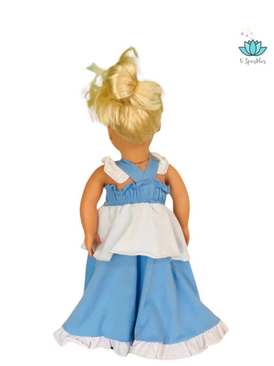 Cinderella Doll Halloween Costume: This Cinderella-inspired doll dress is a delightful choice for Halloween or Disneybound outfits. Perfect for kids who enjoy dress-up games and birthday celebrations.