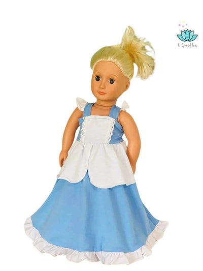 Cinderella Doll Birthday Dress: A beautiful Cinderella-themed doll dress, perfect for play pretend and dress-up games. A lovely birthday treat or fashion-forward gift for little princess fans.