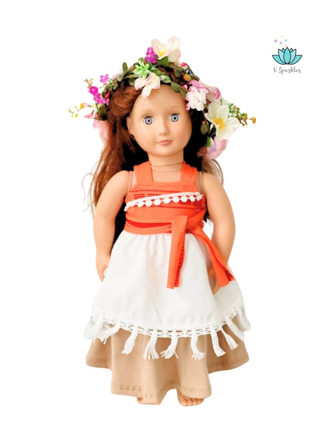 Moana doll costume, a Disneybound outfit perfect for Halloween or dress to impress moments, designed for imaginative play.