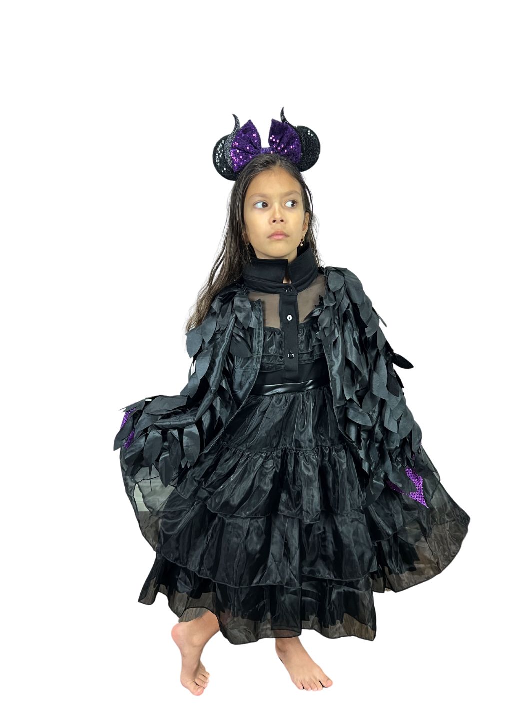 Mistress of All Evil Villain Dress for Kids and Toddlers