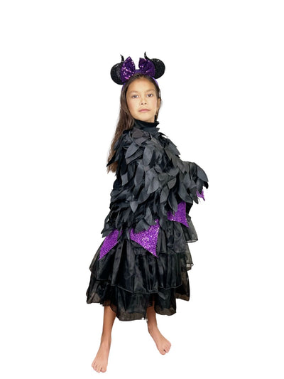 Mistress of All Evil Villain Dress for Kids and Toddlers