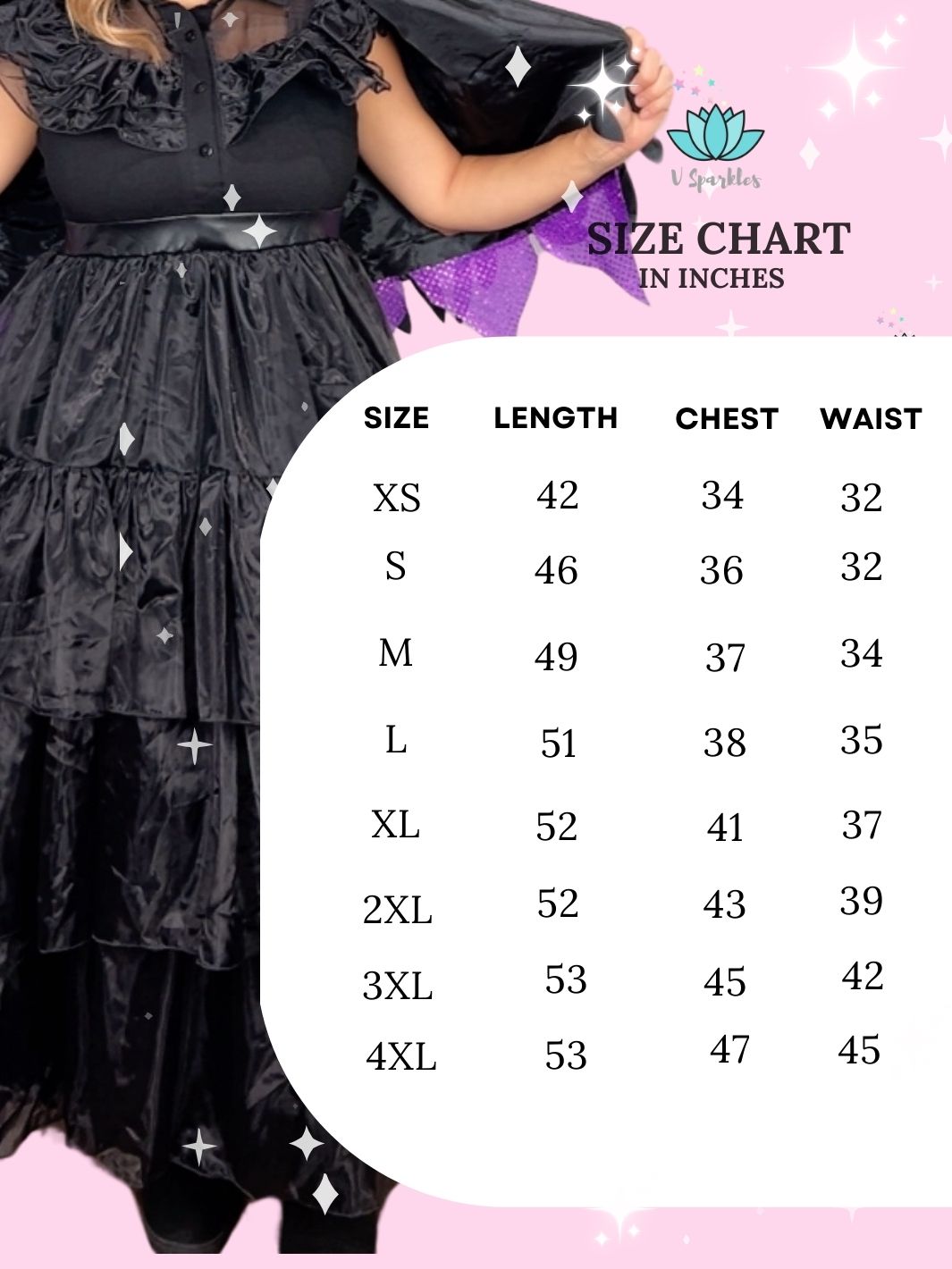 Mistress of All Evil Dress for Adults with Plus Size Option