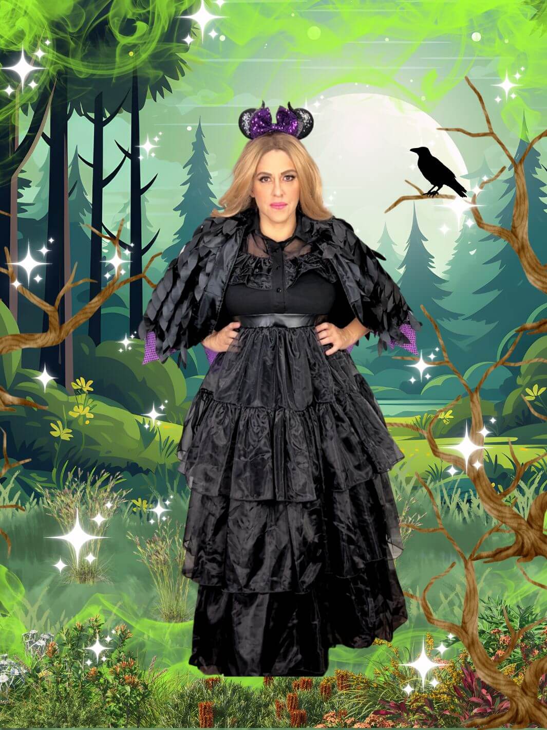 Mistress of All Evil Dress for Adults with Plus Size Option