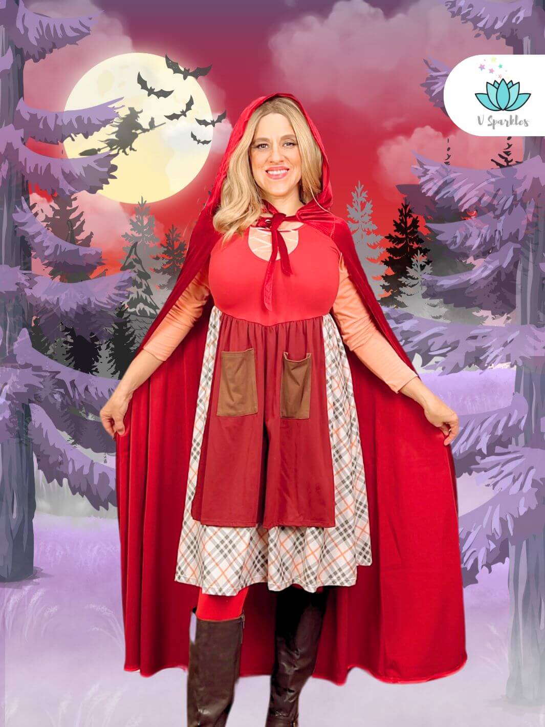 Mary Sanderson Disneybound Adult Dress: A fun and spooky Mary Sanderson-inspired dress, perfect for Disneybounding as the iconic witch from Hocus Pocus.