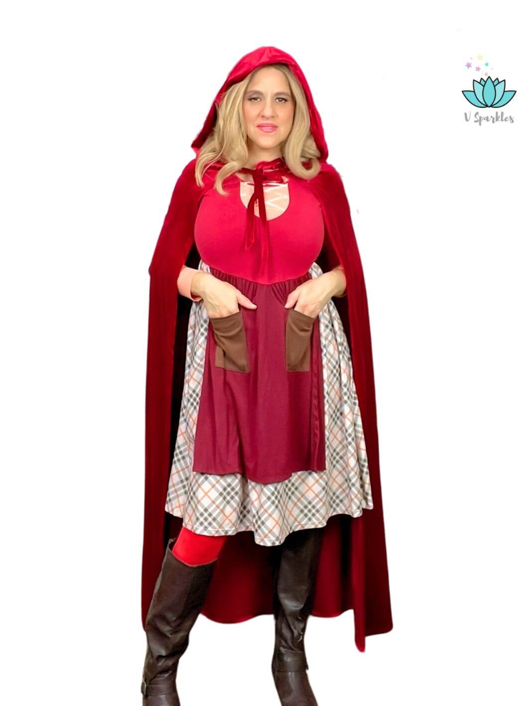 Dress to Impress with Mary Sanderson Outfit: Show off your magical style in this Mary Sanderson dress, ideal for themed parties, Disneybounding, or cosplay events.