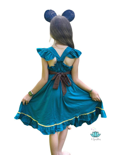 merida dress for kids, disney merida brave dress, princess twirl dress