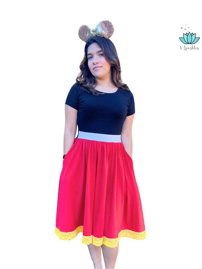 A versatile choice for Disneybounding, this dress is great for casual outings or Disney-themed events and offers a comfortable, stylish look.