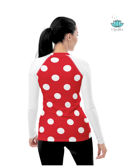 This Mickey-inspired rash guard offers full coverage while keeping a playful Disneybound look, great for vacations, self-treats, or gifting to Disney lovers.