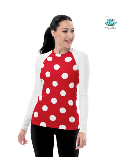 Disneybound rash guard inspired by Mickey, combining fashion, function, and fun for adults looking to make a splash with a magical outfit on any beach day.