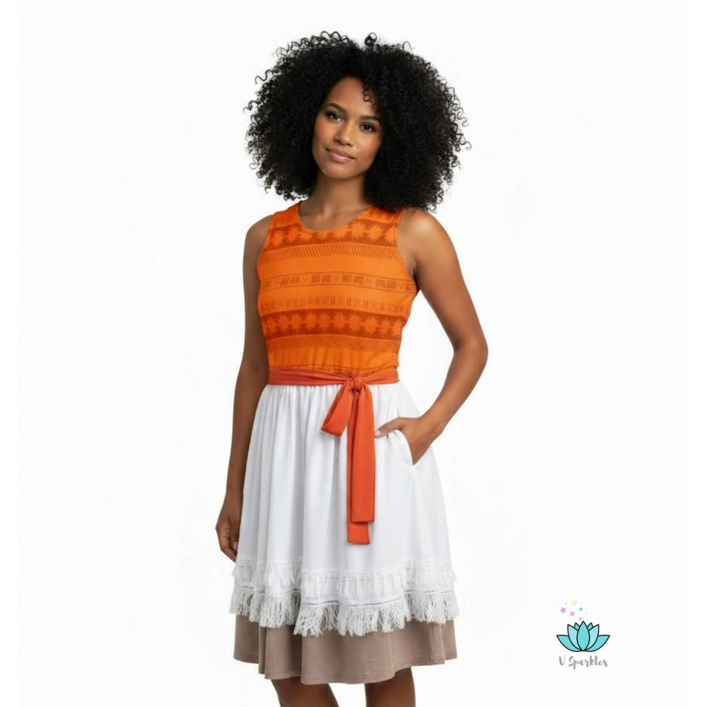disney orange dress One little spark of OUTFIT inspiration! Figment Disney bound for Epcot! This outfit is in my L T K! #disneystyle #disneyoutfits #disneyparks #disneyworld #getreadywithme @disneystyle @disneyparks