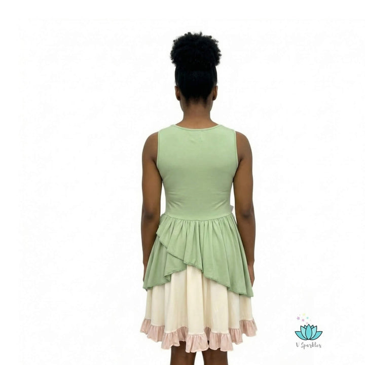 plus size princess tiana dress Lily Pad Princess the Frog Dress for Adults with Plus Size Options