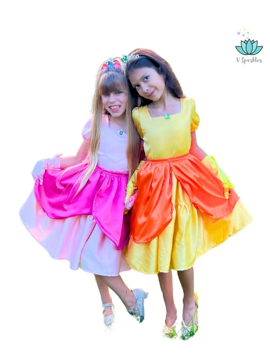 Pink Princess Video Game Dress-Up Overskirt for Girls – Perfect for Dress-Up and Pretend Play – This enchanting pink overskirt is great for little girls who love playing dress-up as Princess Peach. Ideal for Disneybounding, birthday parties, and holiday celebrations.